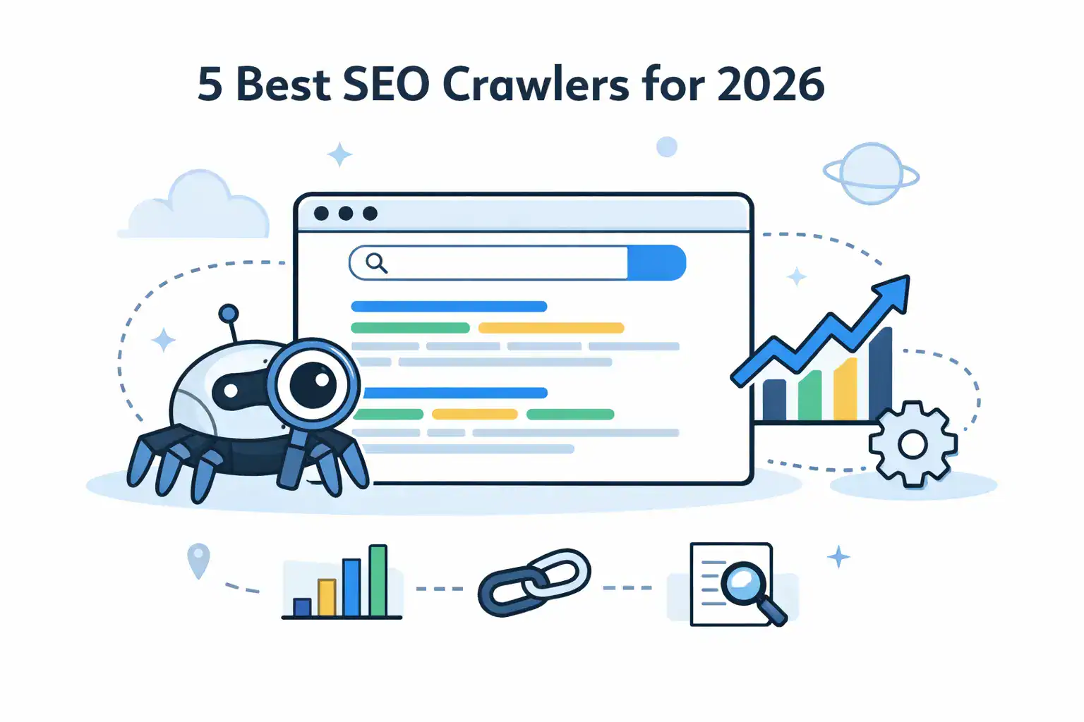 A featured image of a spider for the best seo crawlers comparison listicle.