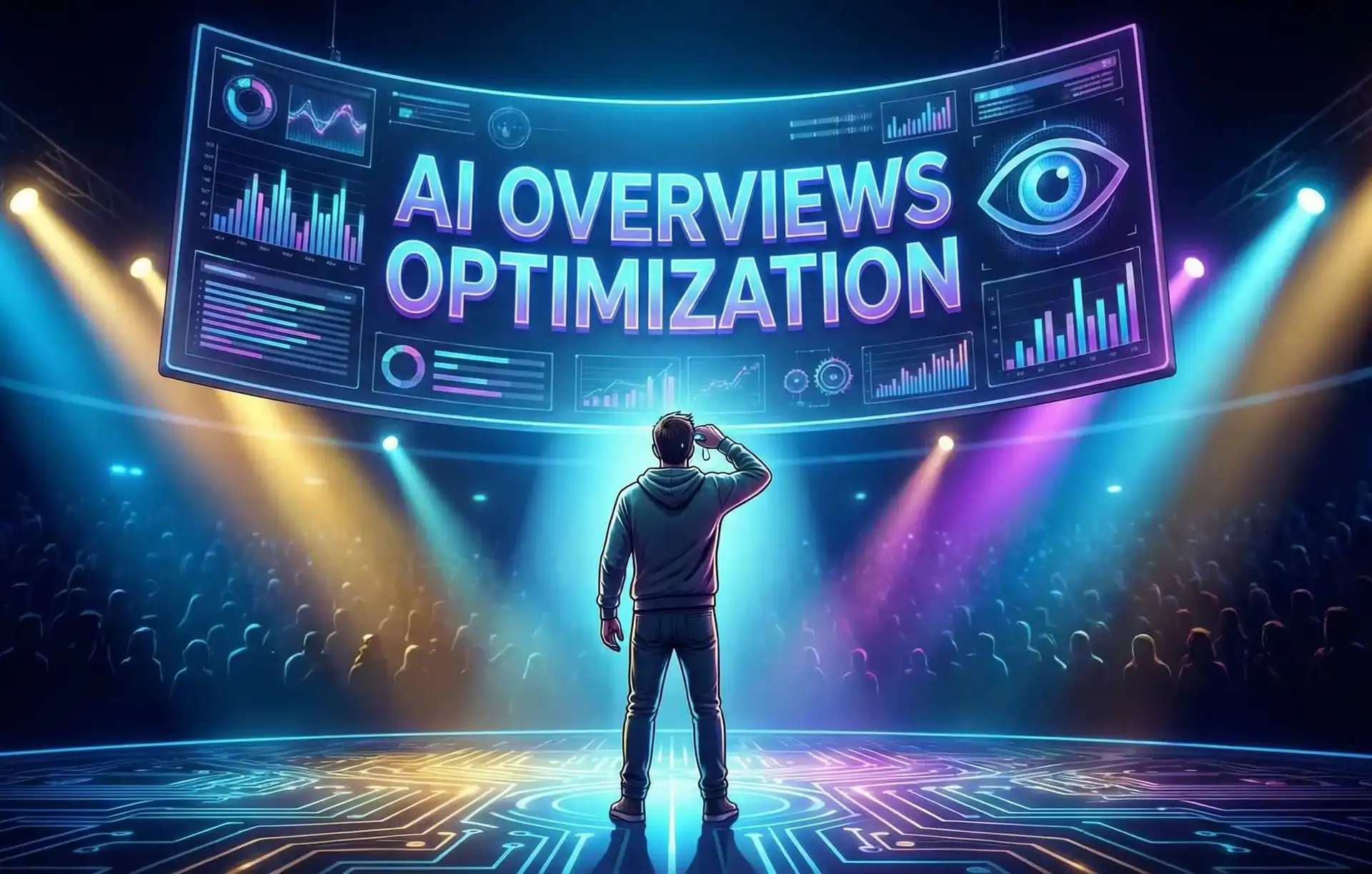 A featured image for the Google AI Overviews optimization guide.