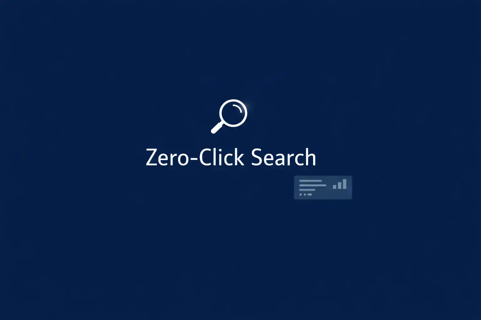 A featured image for the zero-click search trend.